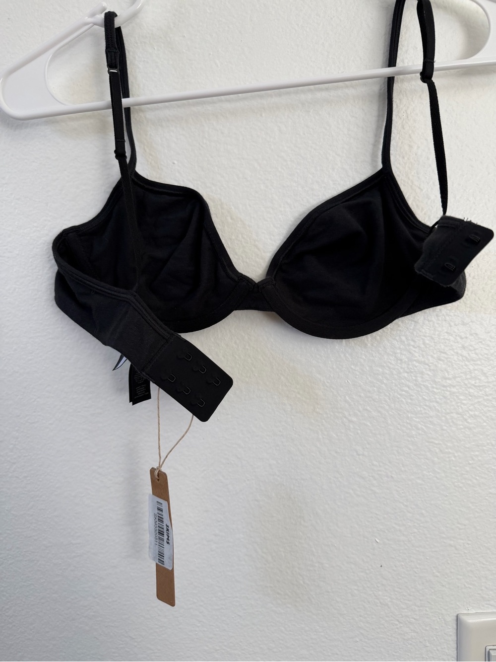 NWT SKIMS ONYX everyday cotton Bra 34C- Women Intimates & Sleepwear - Picture 13 of 16